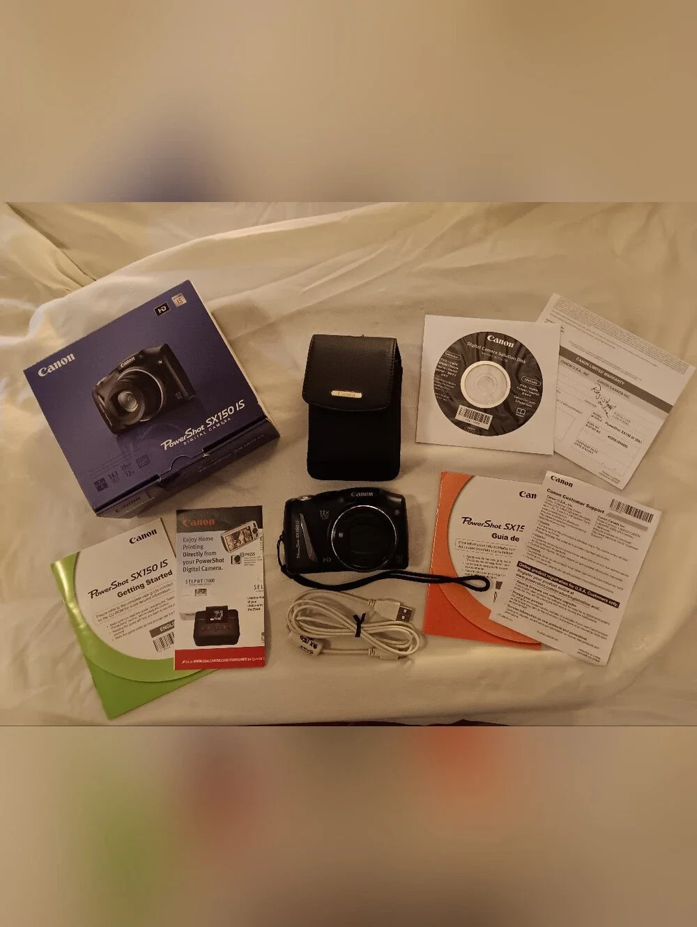 Canon PowerShot SX150 IS Compact Digital Camera With Accessories -Tested - Black